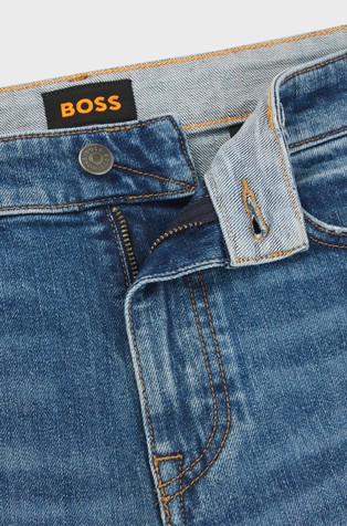 HUGO BOSS Delaware slim fit jeans hlače iz raztegljivega denima Modra - Blue 2