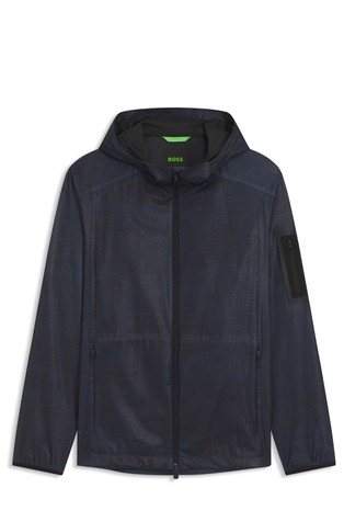 Active vzorčasta jakna s kapuco