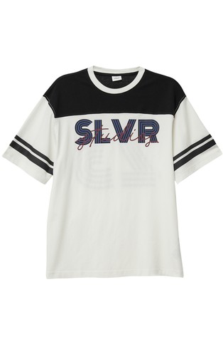 Oversized majica s potiskom spredaj in zadaj