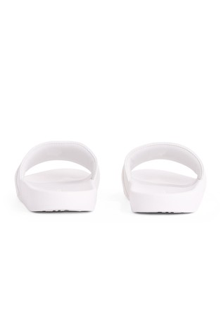 TOMMY HILFIGER Logo Webbing Pool Slides White 4