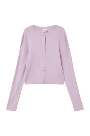 Knitted jersey cardigan in a slim fit