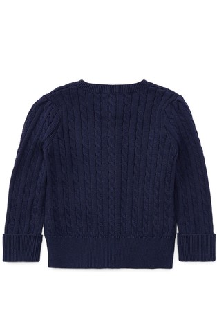 RALPH LAUREN Cotton Cardigan Hunter Navy 2