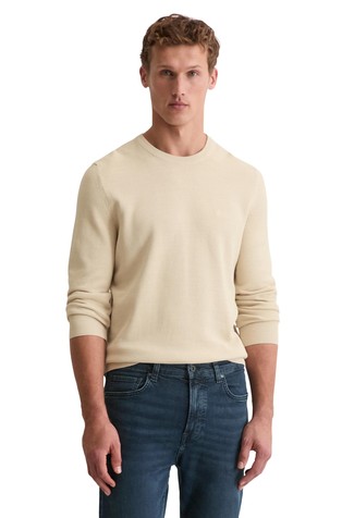 Regular fit pleten pulover iz organskega bombaža