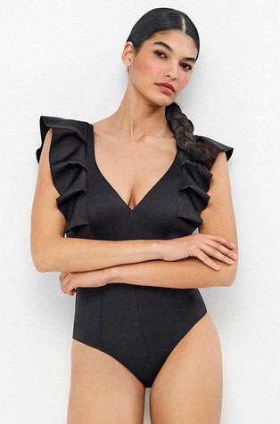 Swimsuit with ruffles