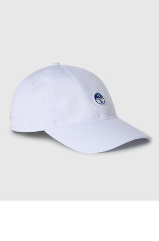 Bombažna kapa s šiltom in logo našitkom