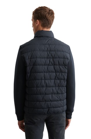 MARC O'POLO Quilted jacket regular with soft scuba sleeves Dark Navy 2