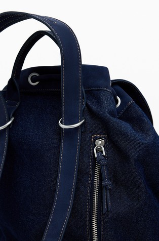 DESIGUAL Medium denim nahrbtnik z več načini nošenja Modra - Dark Blue 5