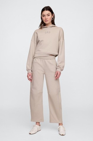 Relaxed Gap Mini-Logo Cropped Hoodie