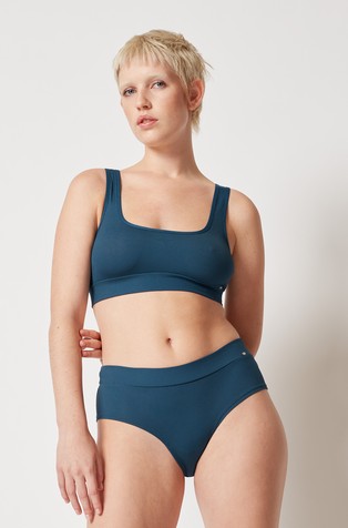 Every Day in Rib Recycled crop top