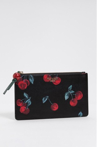 Denarnica iz umetnega usnja z motivi češenj