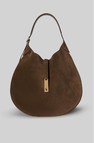 Polo ID Suede Large Shoulder Bag