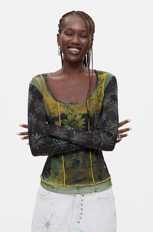 Printed long-sleeve t-shirt