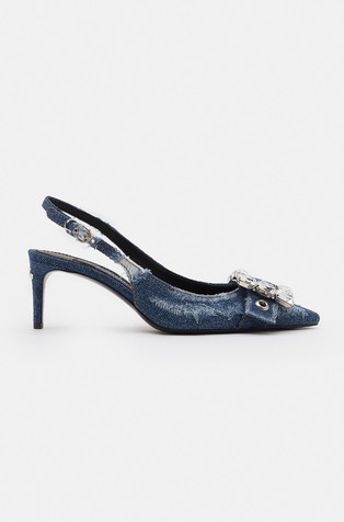 Lollo denim salonarji z okrasnimi kamni