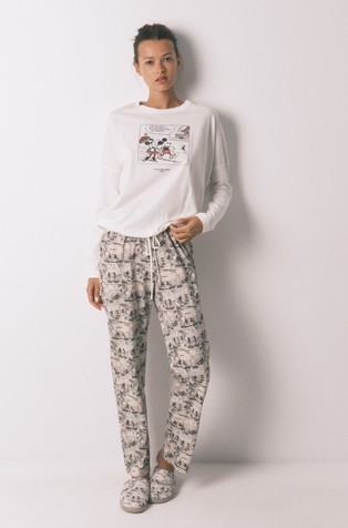 Cotton Mickey Mouse long pyjamas