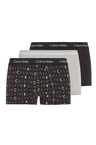 Paket 3 boksaric z nizkim pasom - Cotton stretch