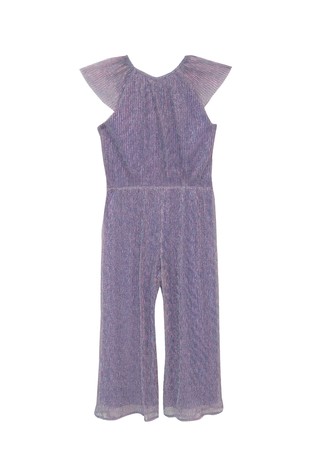 S.OLIVER Festive chiffon jumpsuit Blue / Violet / Pink 2