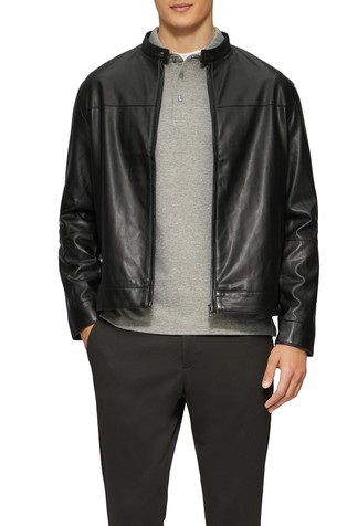 Faux leather jacket