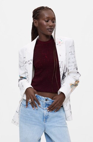 Blazer With Floral Print