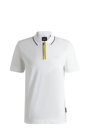 Porsche x BOSS bombažna polo majica s kratkimi rokavi
