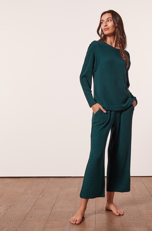 ETAM Amythis majica z dolgimi rokavi Zelena - Green 4