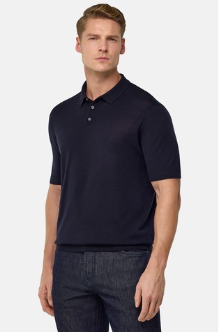 Pletena polo majica iz merino volne