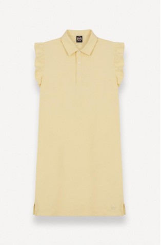 Piqué sleeveless polo-dress