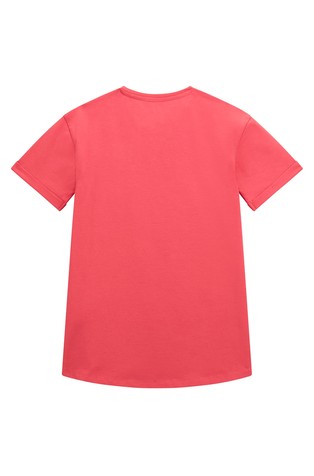 GUESS Rhinestone logo cotton T-shirt Juicy Pink 2