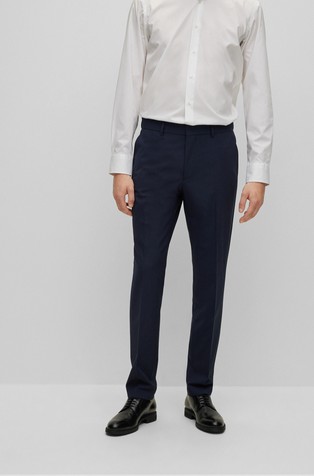 Regular-fit trousers in virgin wool