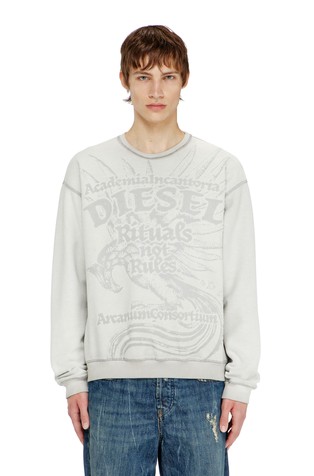 Sweatshirt with with embossed graphic