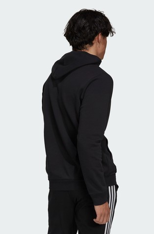 ADIDAS Essentials pulover s kapuco in flisirano notranjostjo Črna - Black 3