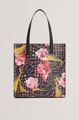 Floral Print Large Tote Bag