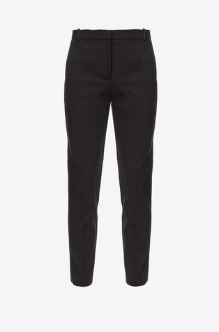 Milano-knit cigarette trousers