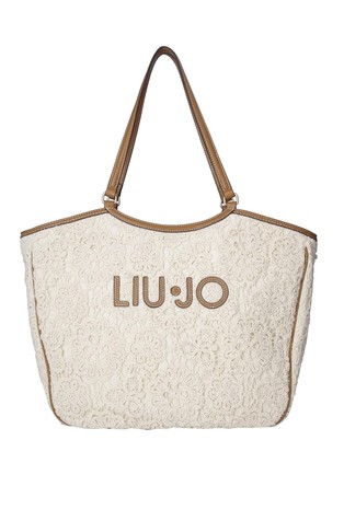 Large lace tote bag