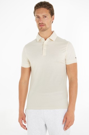 Slim fit polo majica iz merceriziranega bombaža