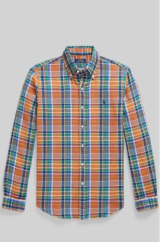 Custom fit Plaid Cotton Shirt