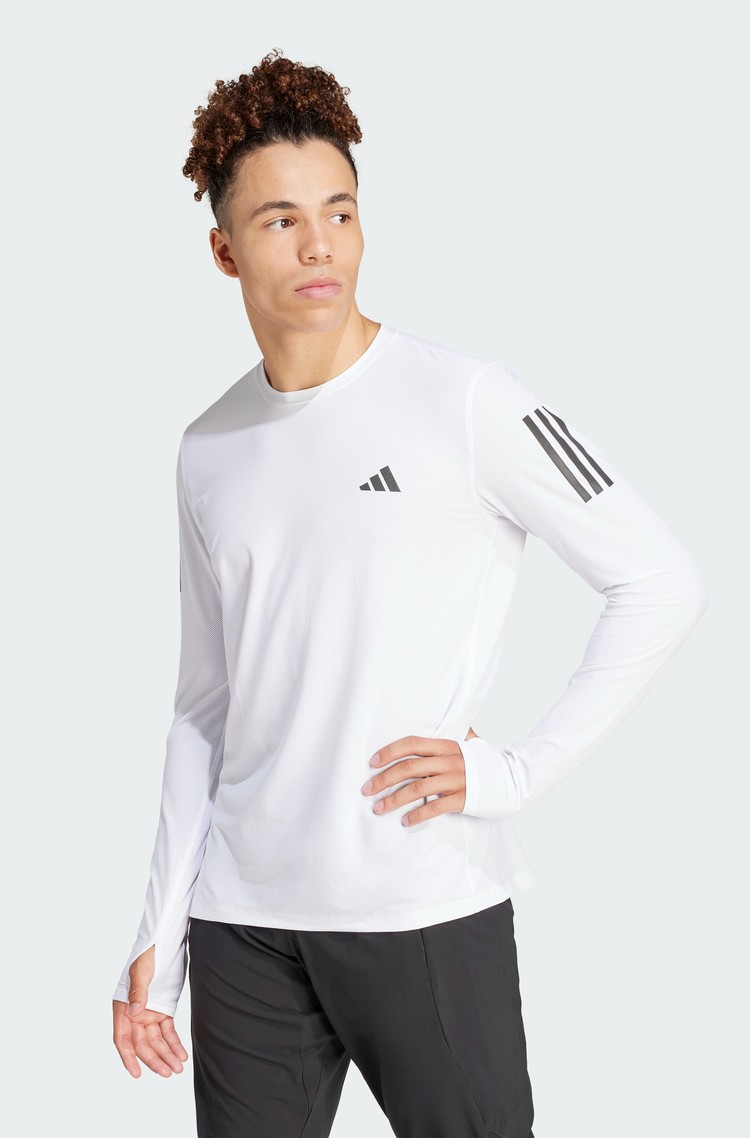 ADIDAS Own The Run tekaška majica z dolgimi rokavi Bela - White 