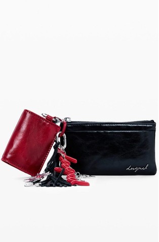 Majhna usnjena denarnica z obeski