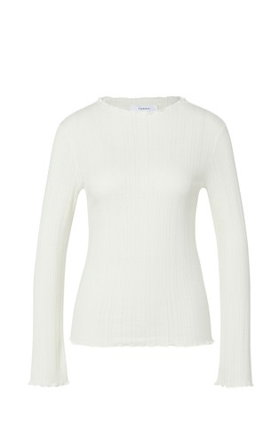 Majica z dolgimi rokavi in luknjičastim vzorcem