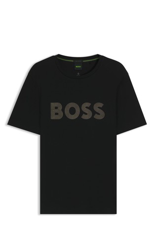 Pima-cotton T-shirt with gloss logo