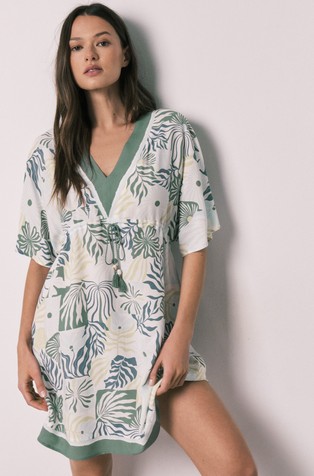 Kratek vzorčast kaftan