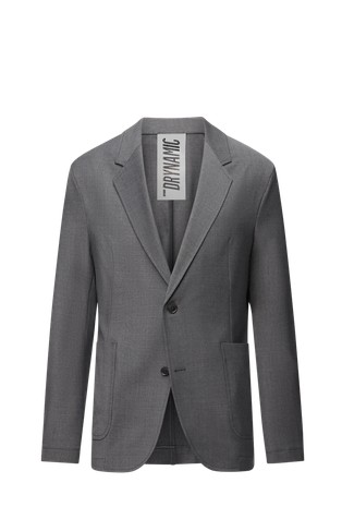 Single-breasted jacket in wool-blend
