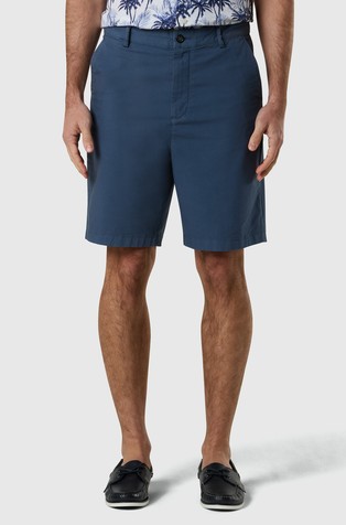 Stretch cotton poplin chino shorts