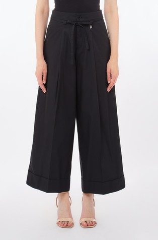Relaxed fit hlače iz bombažnega poplina