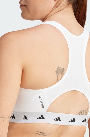 ADIDAS Powerreact Training Medium-Support Techfit Bra White 5