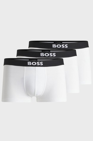 Paket 3 bombažnih boksaric z logo pasom