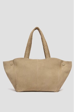 Suede tote bag