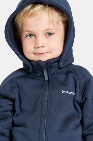 DIDRIKSONS Corin Kids' Full-Zip with Detachable Hood Navy 4