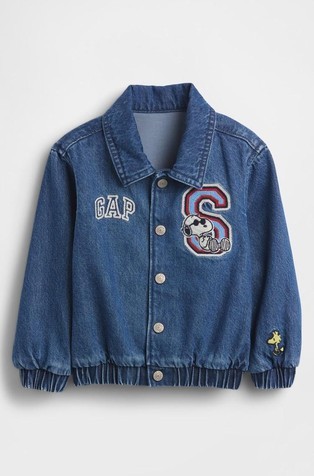 Snoopy logo denim jakna za malčke