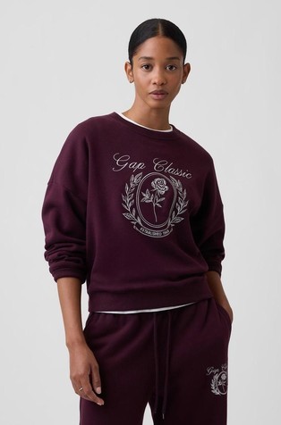 Relaxed Wedge Crewneck Sweatshirt