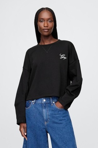 Ženski VintageSoft oversized logo pulover